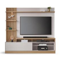 Estante Home Maceio 2,00m para TV com Led Freijo/Off White - Colibri