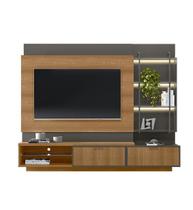 Estante Home Maceió Amêndoa/Chumbo Linea