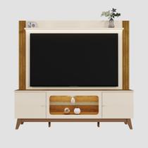 Estante Home Maceió Off White/Canela