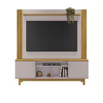 Estante Home MDP e MDF Ripado para TV até 65 polegadas Nature e Off - JCM Movelaria