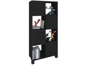 Estante Home Office 4 Portas 4 Nichos Mobile Wally Preto - Artany Estante Home Office 4 Portas 4 Nichos Mobile Wally Preto - Artany