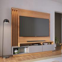 Estante Home para TV 65 Pol com Led 180x184cm Humaitá Freijó Cinza