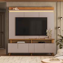 Estante Home para TV 70 Polegadas 191,2x180cm Home Petropolis 1.8 Grigio e Canela Estante Home para TV 70 Polegadas 191,2x180cm Home Petropolis 1.8 Grigio e Canela