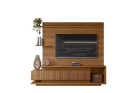 Estante Home Para TV 70 Polegadas 210cm Istambul Lukaliam Jequitibá Ripado