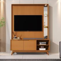 Estante Home para TV até 60 Polegadas 2 Portas com Pés de Madeira Em MDF Tucuma JB Móveis