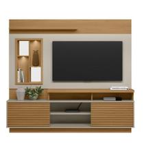 Estante Home Para Tv Até 60 Polegadas Com Led Eldorado Linea Nature-off White