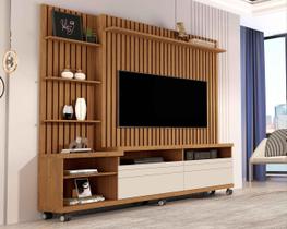 Estante Home Para Tv até 60 Polegadas Nobre 180cm Freijó com OffWhite - Rede Móveis