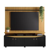 Estante Home para TV até 65" Conceito JCM Nature c/ Preto