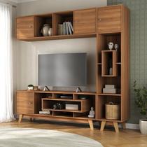 Estante Home para Tv até 65 Polegadas com 3 Portas Concept Yescasa Marrom Nogal Estante Home para Tv até 65 Polegadas com 3 Portas Concept Yescasa Marrom Nogal
