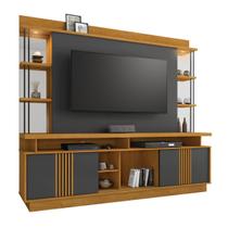 Estante Home Para TV Até 65 Polegadas Esplendor JCM Cinamomo/Grafite