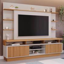 Estante Home para TV até 65 Polegadas Ripado 2 Portas Ravena Yescasa 100% MDF
