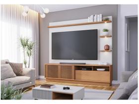 Estante Home para TV até 70 Polegadas 1 Porta 1 Gaveta Led Campeche Colibri