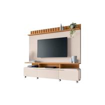 Estante Home Para TV Até 70 Polegadas Artis Off White e Cinamomo Estante Home Para TV Até 70 Polegadas Artis Off White e Cinamomo