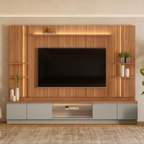 Estante Home para TV até 75 Polegadas com LED 2 Portas 2 Gavetas Magnum Linea Brasil Estante Home para TV até 75 Polegadas com LED 2 Portas 2 Gavetas Magnum Linea Brasil