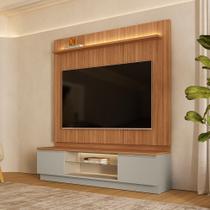 Estante Home para TV até 75 Polegadas com LED e Vidro 2 Gavetas Magnum Linea Brasil Estante Home para TV até 75 Polegadas com LED e Vidro 2 Gavetas Magnum Linea Brasil