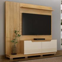 Estante Home para Tv até 80 Polegadas Santiago - Valdemóveis - Cinamomo/Off White