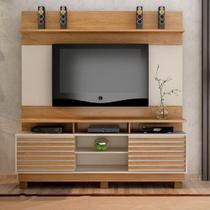 Estante Home Para TV Texas Valdemóveis Cinamomo e Off White