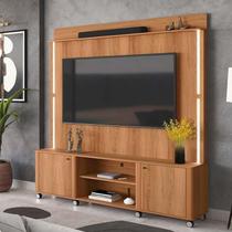 Estante Home Rack Painel Para TV 75 Pol 183cm Florença Lukaliam Jequitiba