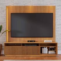 Estante Home Ripada para TV até 75 Polegadas com LED 2 Portas de Correr Jordão Colibri Estante Home Ripada para TV até 75 Polegadas com LED 2 Portas de Correr Jordão Colibri