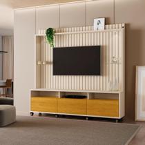 Estante Home Sala De Estar Para TV Até 60 Polegadas 1,90m Com LED -