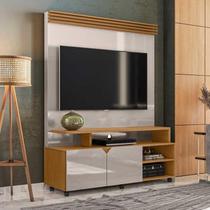 Estante Home Sala Pequeno 136cm Para TV 55 Pol Berlim Lukaliam Jequitiba