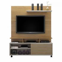 Estante Home Star para TV de 60 Polegadas Cinamomo com Off White Valdemoveis