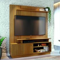 Estante Home Theater 160cm Para TV Até 65 Polegadas Ares Cumaru Estante Home Theater 160cm Para TV Até 65 Polegadas Ares Cumaru