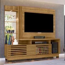 Estante Home Theater 2 Portas Com Espelho LED Frizz Plus
