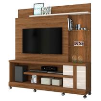 Estante Home Theater Alan para TV até 55” com Rodízios - Madetec