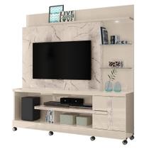 Estante Home Theater Alan para TV até 55” com Rodízios - Madetec
