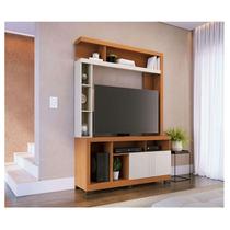 Estante Home Theater Ambiente Elba Freijó Off White Matte - Colibri