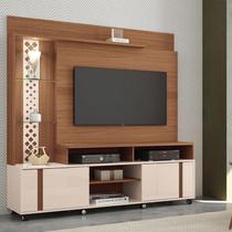 Estante Home Theater Ambiente Vitral Nature Off White - HB Móveis
