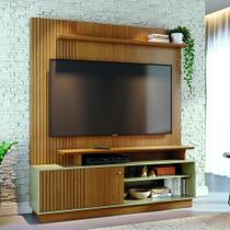 Estante Home Theater Ares Cumaru/Opala com Rodízios Estante Home Theater Ares Cumaru/Opala com Rodízios