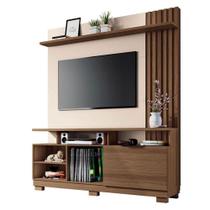 Estante Home Theater Artheo Castanho Off White - Hb Móveis Estante Home Theater Artheo Castanho Off White - Hb Móveis