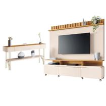 Estante Home Theater Artís E Aparador Vivant Off White Cinamomo - Hb Móveis