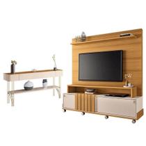 Estante Home Theater Bold E Aparador Vivant Cinamomo Off White Hb Móveis