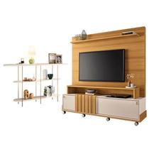 Estante Home Theater Bold Off White Cinamomo e Aparador Infinity Off White - HB Móveis Estante Home Theater Bold Off White Cinamomo e Aparador Infinity Off White - HB Móveis