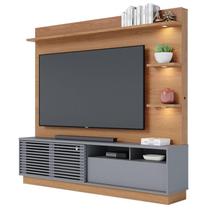 Estante Home Theater Campeche Freijó Cinza Acetinado - Colibri Estante Home Theater Campeche Freijó Cinza Acetinado - Colibri