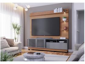 Estante Home Theater Campeche Freijó/Cinza Fosco para TV de 70” - Colibri