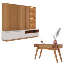Estante Home Theater Cancún Freijó Off White Matte Com Aparador Riviera Freijó - Colibri Estante Home Theater Cancún Freijó Off White Matte Com Aparador Riviera Freijó - Colibri