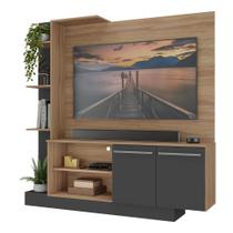 Estante Home Theater com Suporte P/TV até 55'' Denver Multimóveis Duna/Preto