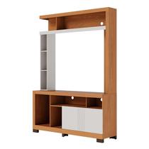 Estante Home Theater Elba Freijó Off White Matte - Colibri