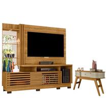 Estante Home Theater Frizz Plus Cumaru com Pés com Aparador Estoril Cumaru Opala- Madetec Estante Home Theater Frizz Plus Cumaru com Pés com Aparador Estoril Cumaru Opala- Madetec