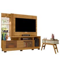 Estante Home Theater Frizz Plus Cumaru com Pés com Aparador Estoril Cumaru Opala- Madetec Estante Home Theater Frizz Plus Cumaru com Pés com Aparador Estoril Cumaru Opala- Madetec