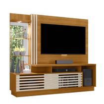 Estante Home Theater Frizz Plus TV até 60 Polegadas 2 Portas Cor Cinamomo e Off White - Madetec Móveis