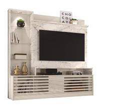 Estante Home Theater Frizz Prime Para Tv 55 Polegadas Calacata / Off White - Madetec