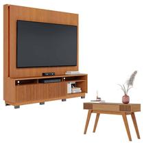 Estante Home Theater Jordão Com Pés e Aparador Riviera Freijó Colibri