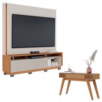 Estante Home Theater Jordão Com Pés Off White Freijó E Aparador Riviera Freijó - Colibri Estante Home Theater Jordão Com Pés Off White Freijó E Aparador Riviera Freijó - Colibri
