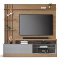 Estante Home Theater Maceió Freijó Cinza Acetinado - Colibri Estante Home Theater Maceió Freijó Cinza Acetinado - Colibri