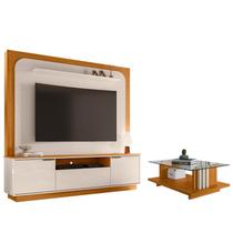 Estante Home Theater Nilo sem Pés com Mesa de Centro Frizz Cinamomo Off White - Madetec Estante Home Theater Nilo sem Pés com Mesa de Centro Frizz Cinamomo Off White - Madetec